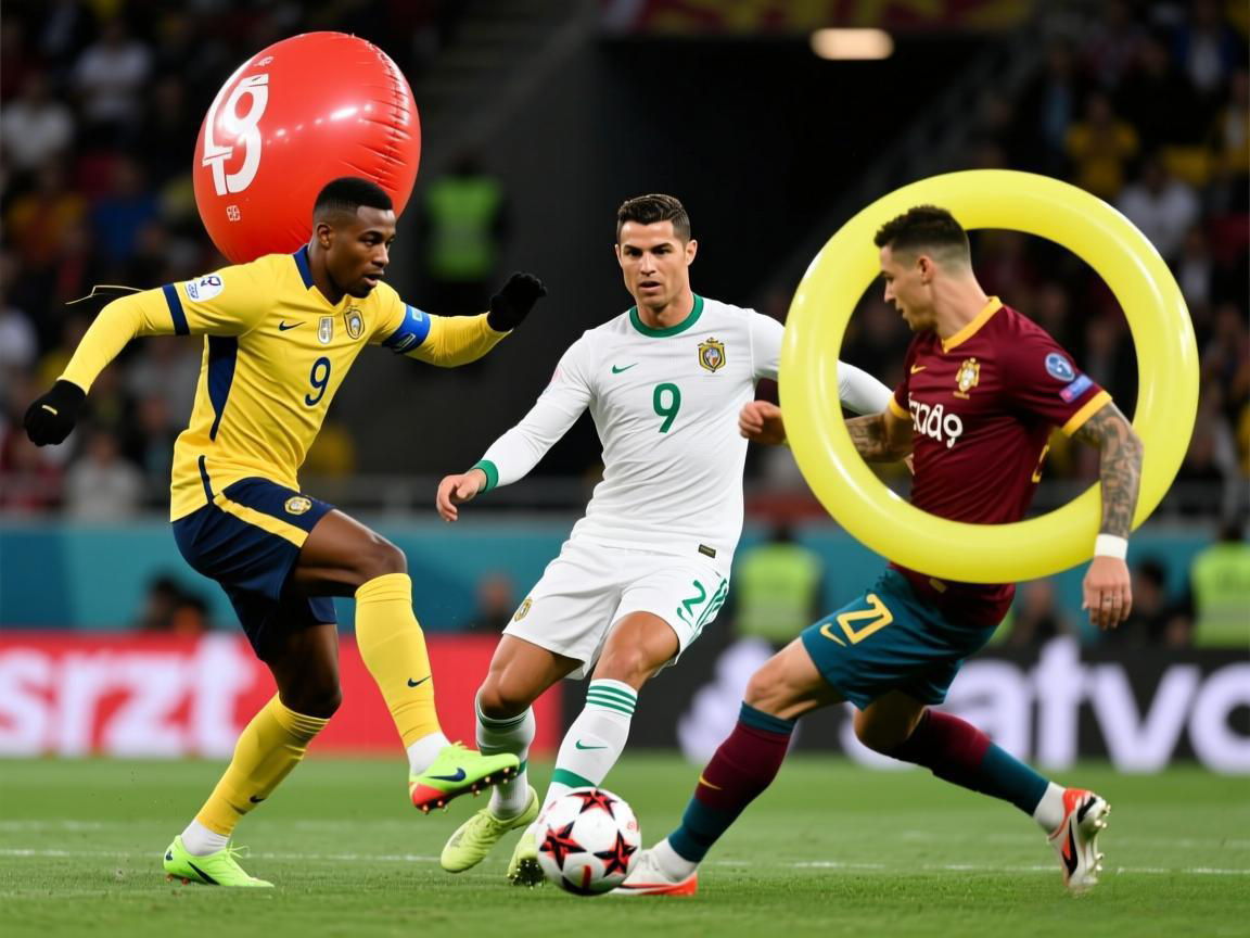 足球巨星花式绝技大赏：马塞洛气球、C罗人球分过、安东尼转圈圈！