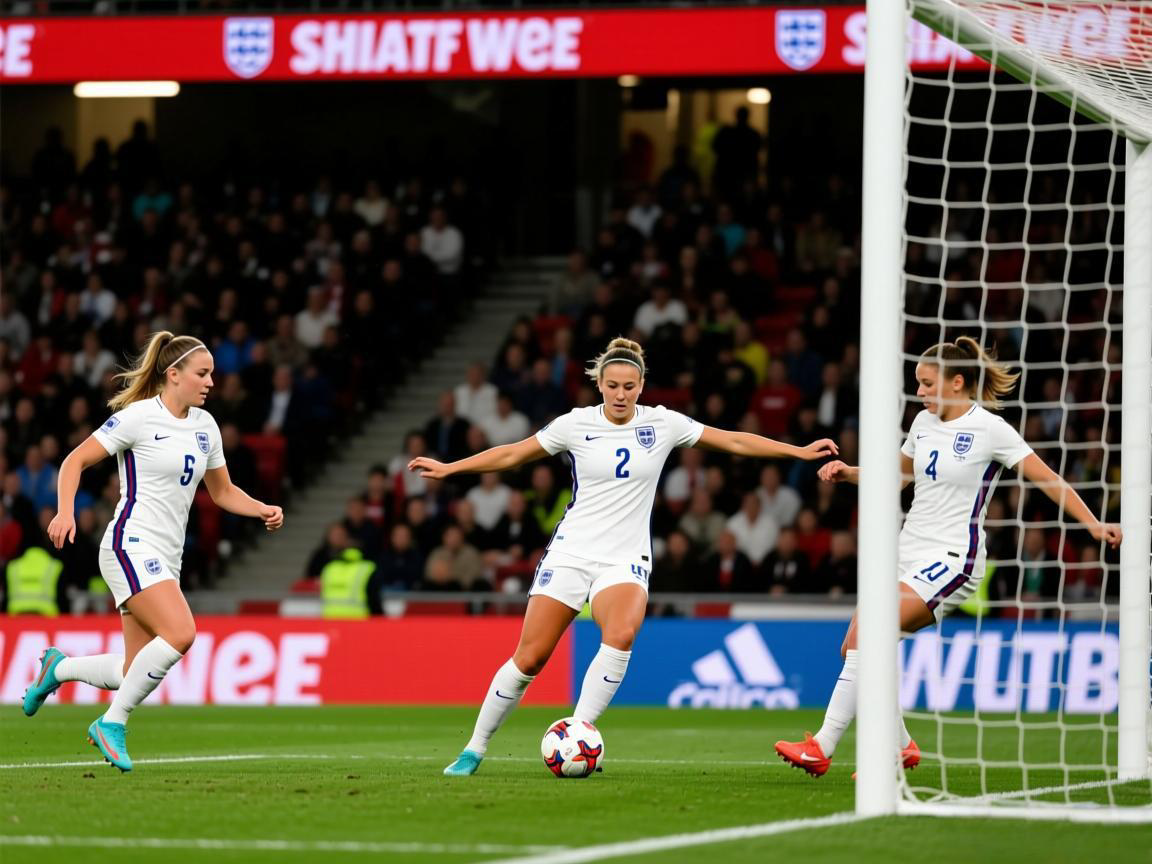 英格兰女足三将神级任意球配合破门！