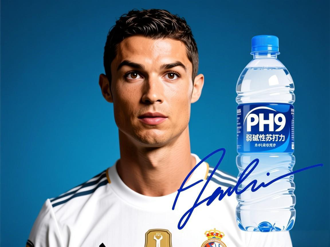 C罗签名pH9弱碱性苏打水