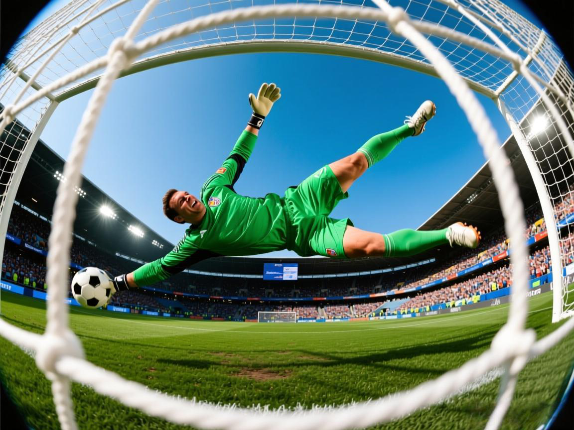 绿衣守门员360度后空翻扑救震撼名帅