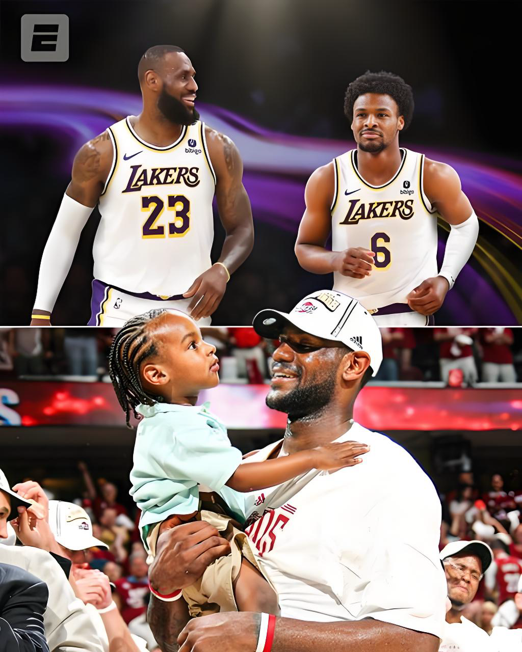 NBA全明星赛LeBron欢笑互动