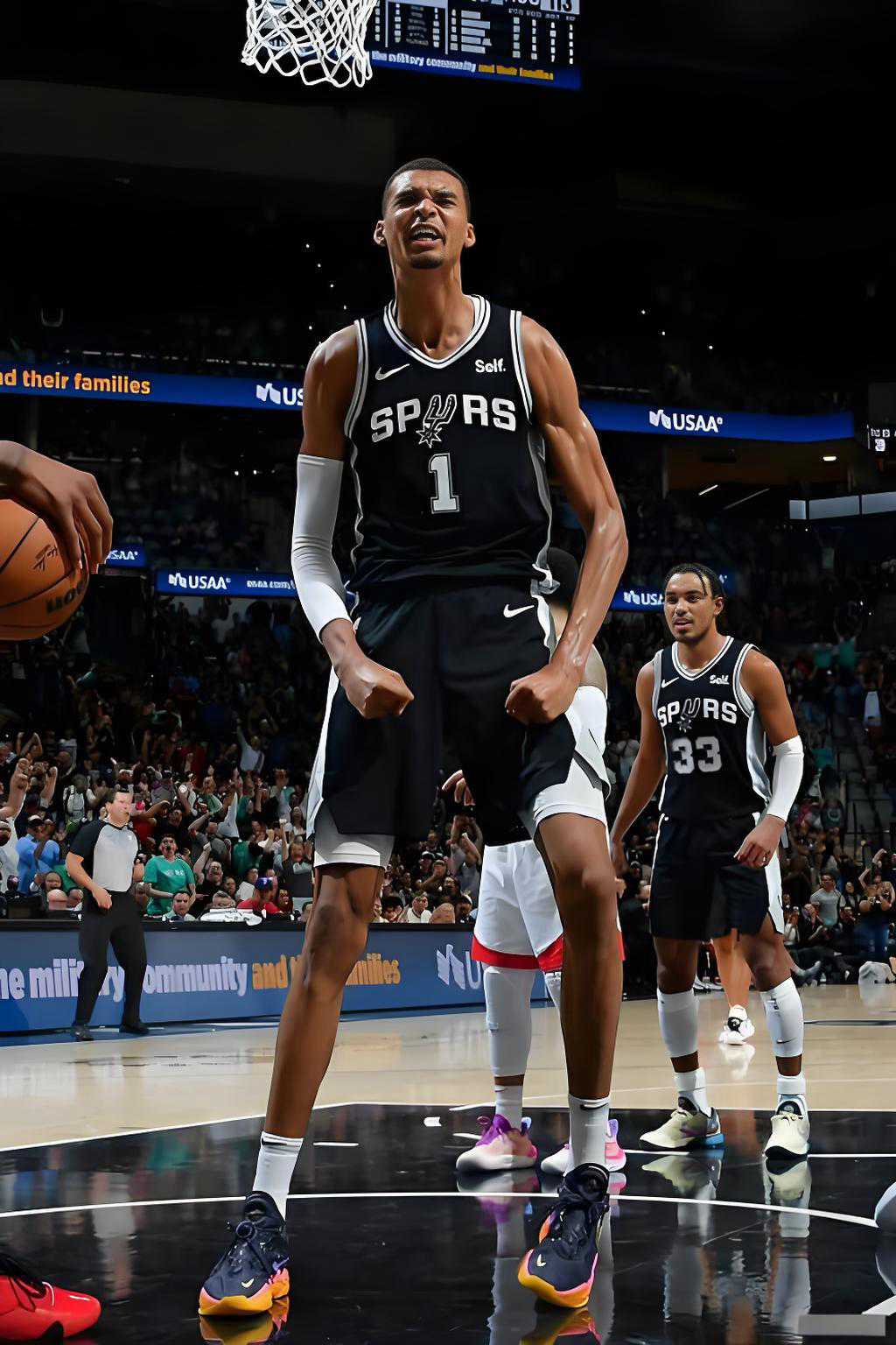 文班亚马统治赛场 马刺未来可期