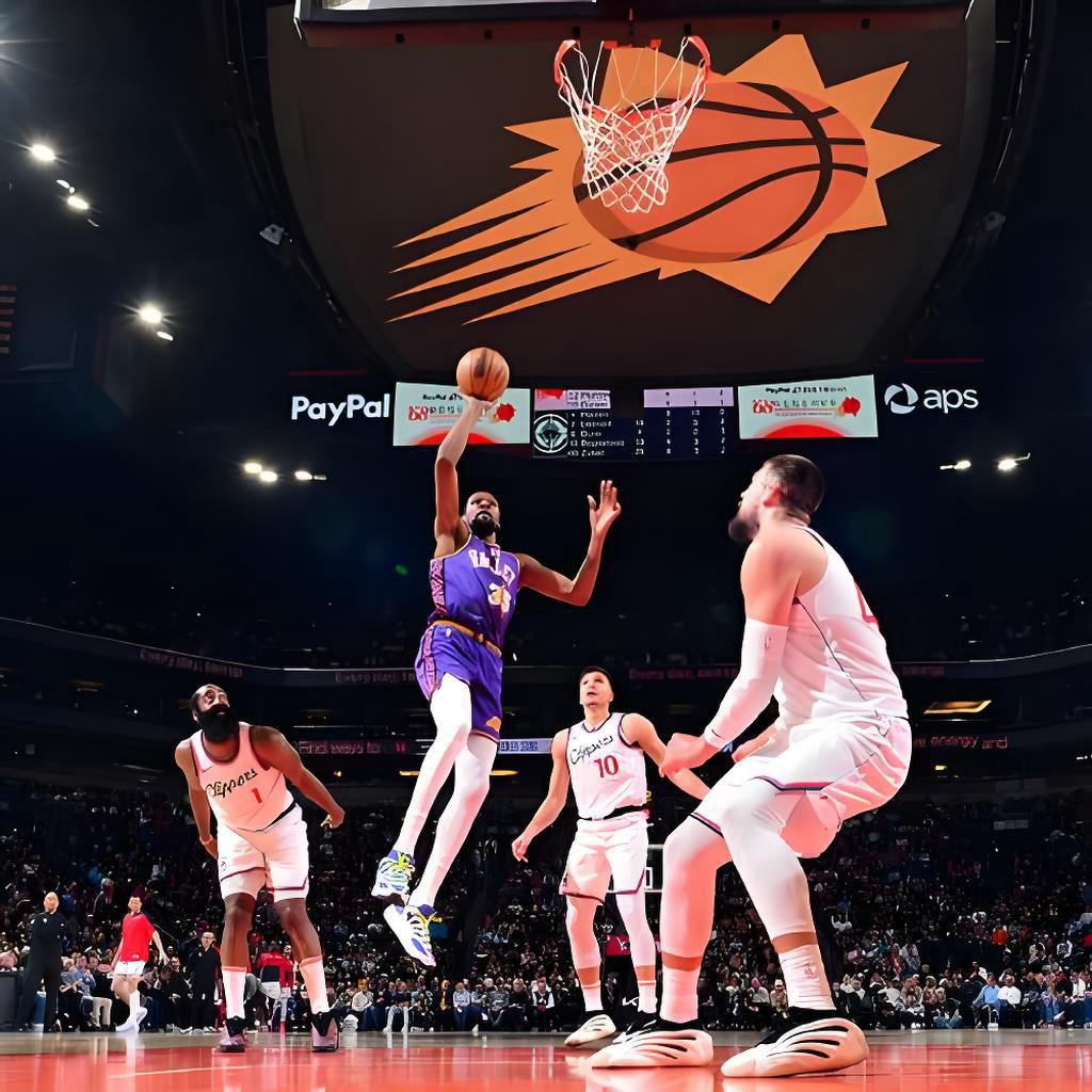 快船低迷难赢球，太阳布克扛起战