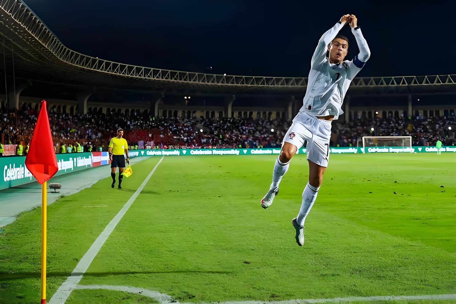 C罗40米外世界波破门