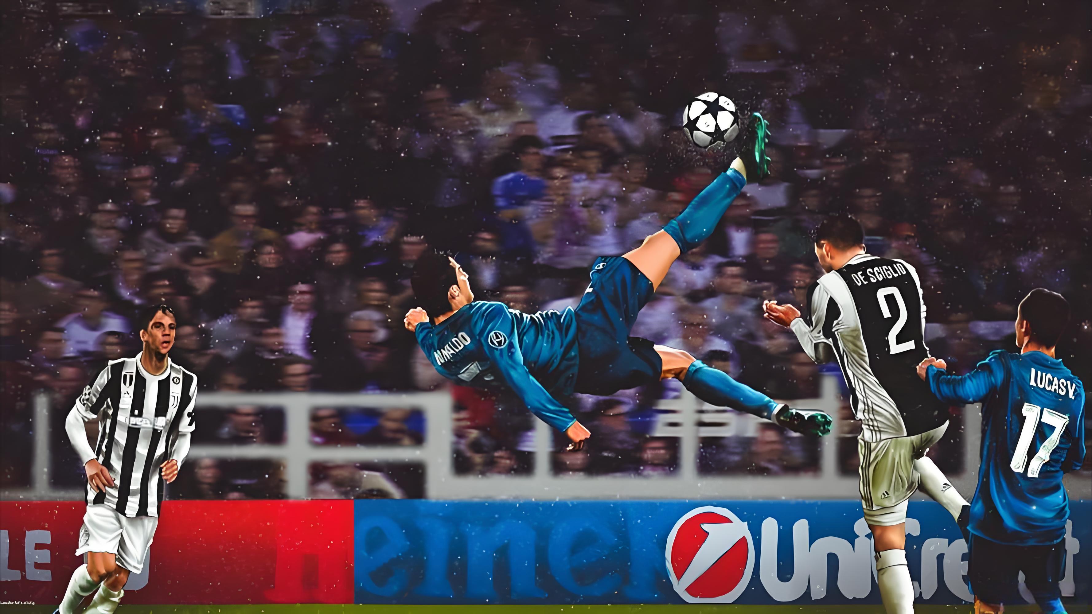 C罗3秒闪电起身绝杀进球