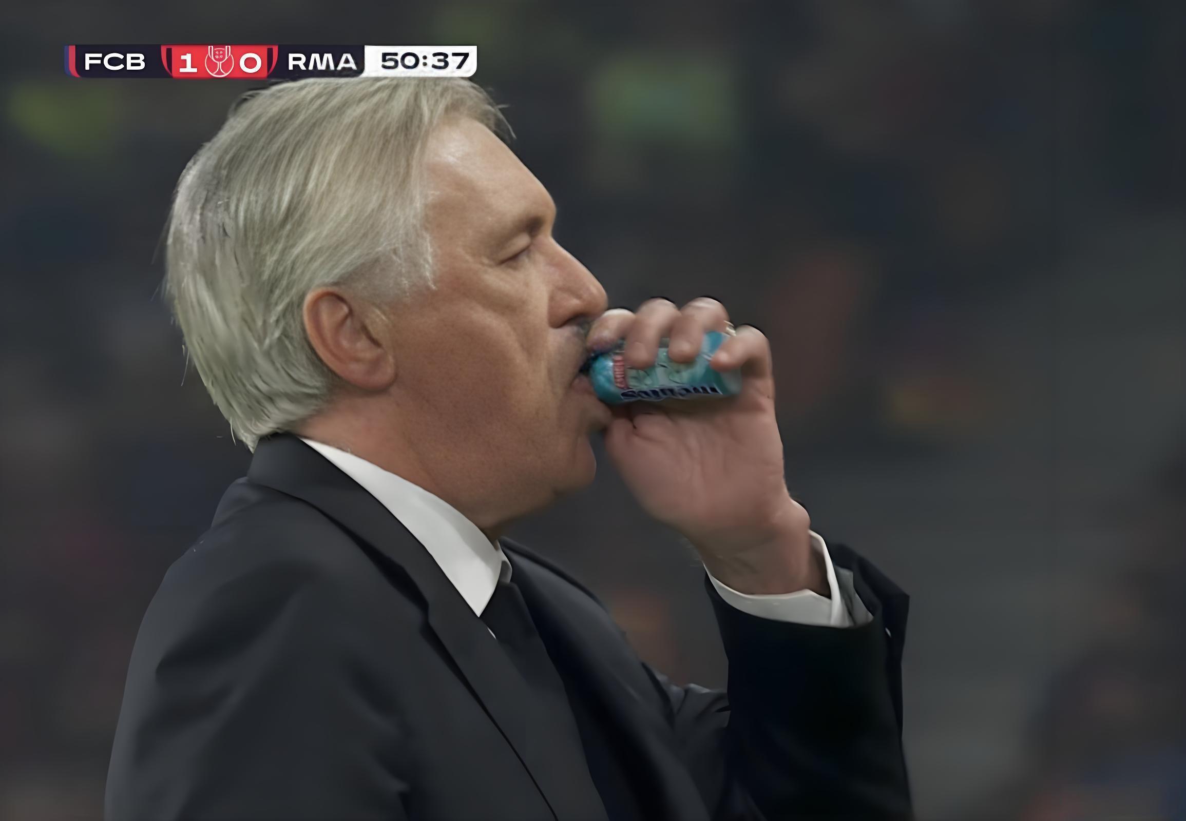 安切洛蒂为何痴迷嚼口香糖