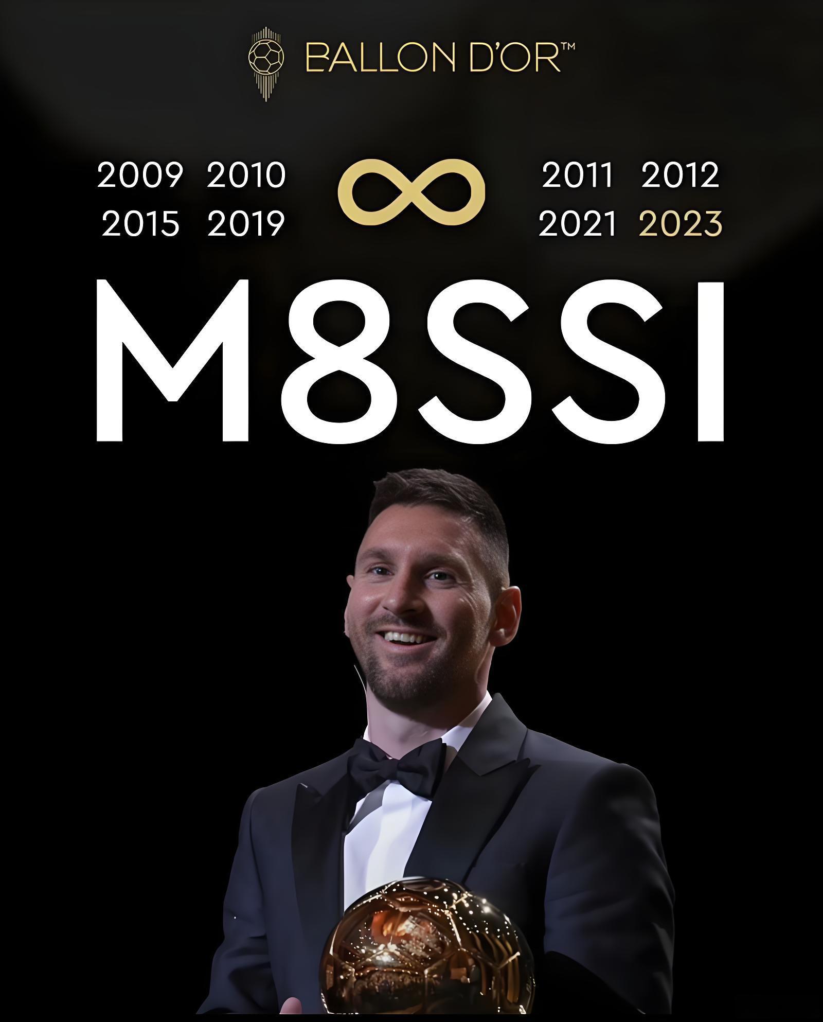 梅西八座金球奖传奇之路